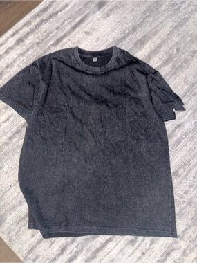 100% Cotto Graphic Men's Black Crew Tee